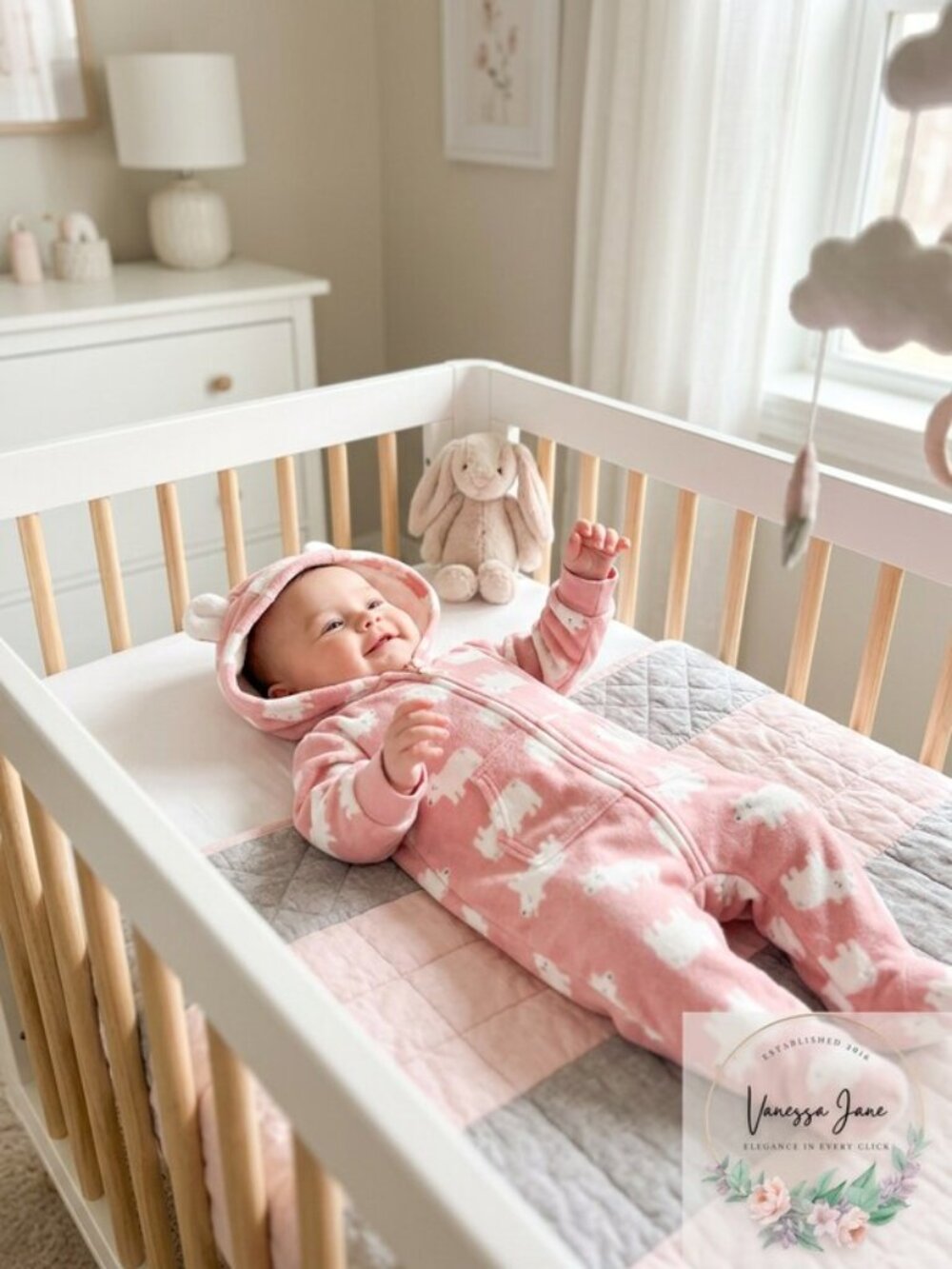 Carter's Baby Girls Hooded Faux-Fur-Trim Fleece Coverall, 3Months